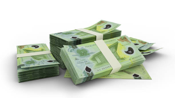 istock 3D Stack of 2 Papua New Guinea kina notes isolated on white background 1416709230
