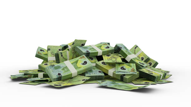 istock 3D Stack of 2 Papua New Guinea kina notes isolated on white background 1416709254