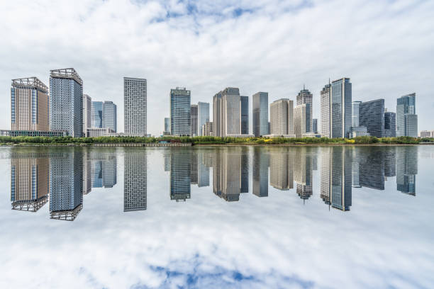 istock modern city waterfront downtown skyline,China 1416722207
