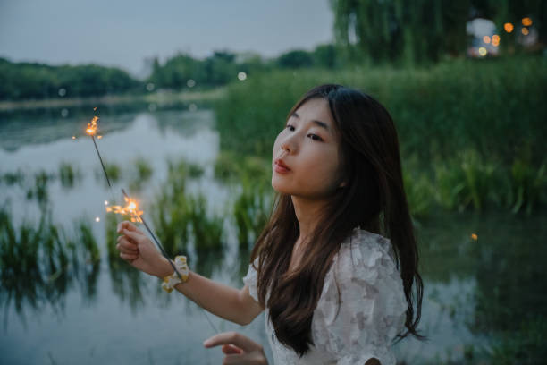 istock Asian women at night 1416731909