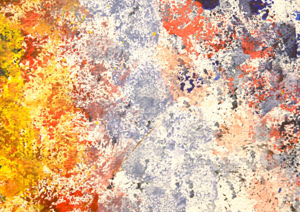 istock Colorful grunge paint messy background 1416737324