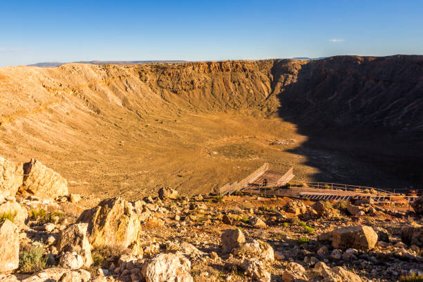 istock Meteorite impact crater in Arizona desert 1416761856