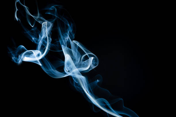 istock Abstract shape of colored Smoke on a black background. 1416778138