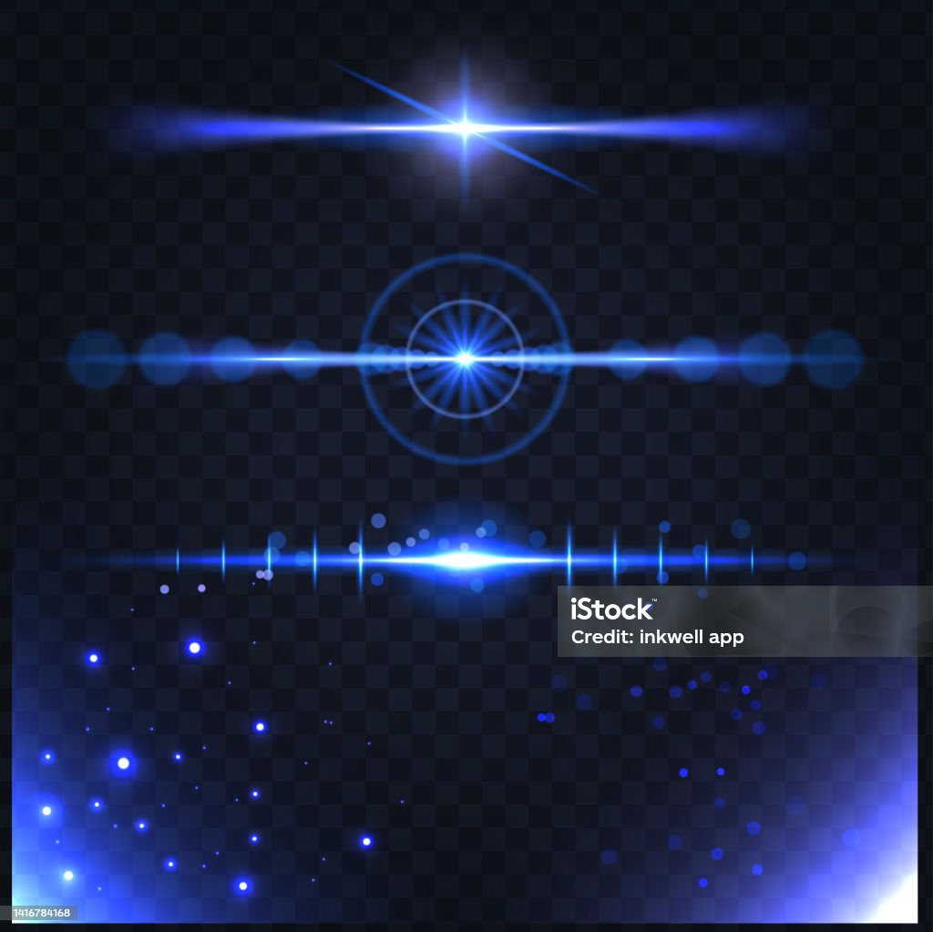Glow Effect Collection Glowing Light Effect Sparkling Design Element Collection Stock ...