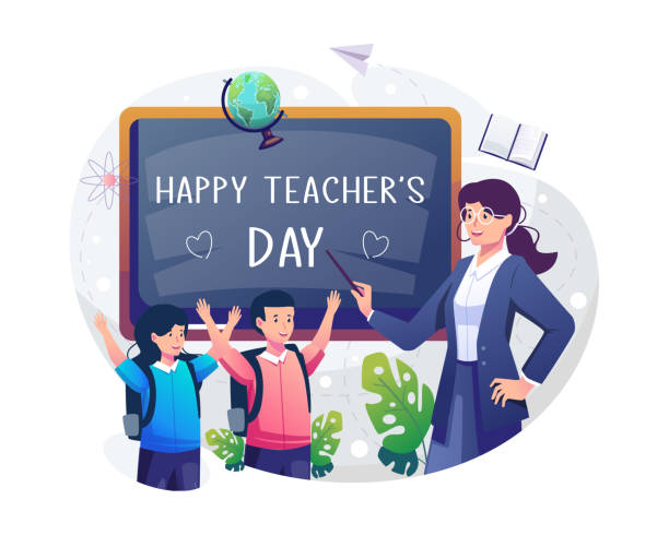 720 Cartoon Of Teachers Day Illustrations & Clip Art - iStock