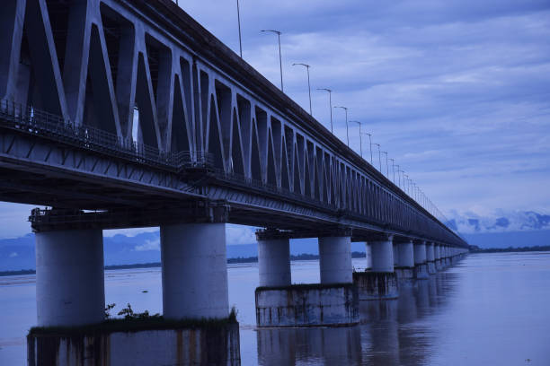 istock Beautiful Bogibeel Bridge over Brahmaputra River in Dibrugarh Assam 1416786061