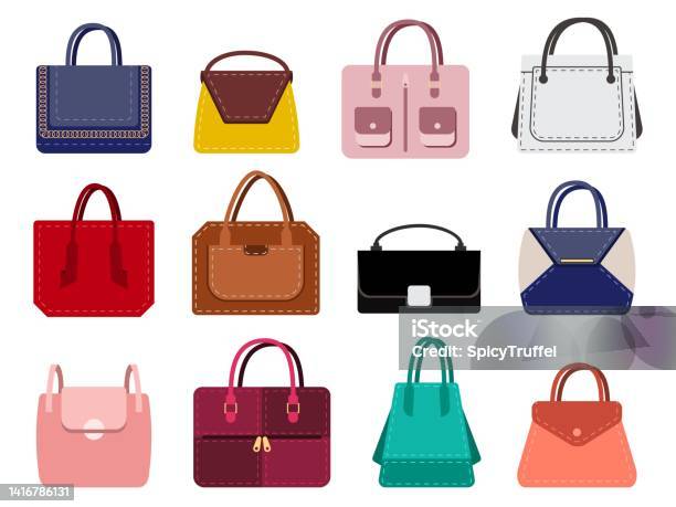 Luxury Bags And Purses Leather Handle Lady Handbag Collection