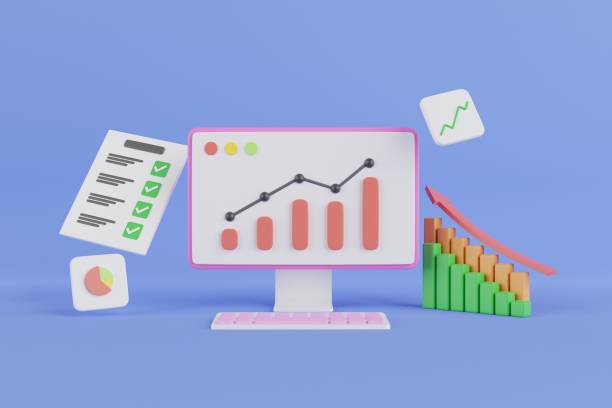 istock 3D Business graph with arrow. Business success concept. 3D illustration business data analyze. Company growth and direction.business strategy, growth concept. 3d rendering. 1416799630