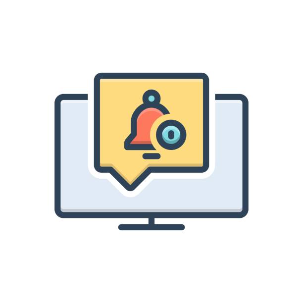 Notifying Icon Sticker 120+ Get Notified Stock Illustrations, Royalty-Free Vector Graphics ...
