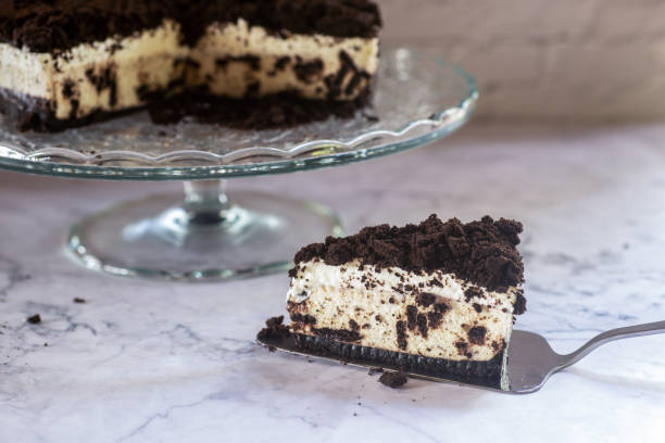 istock no bake cookies and cream cheesecake. 1416811498