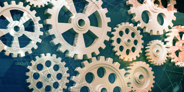 istock Gear or cog wheel background 1416817576