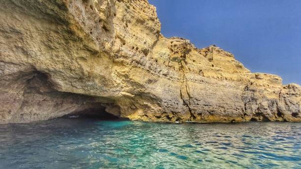 istock Cliffs and coves along the Portuguese coast at sunset 1416830677