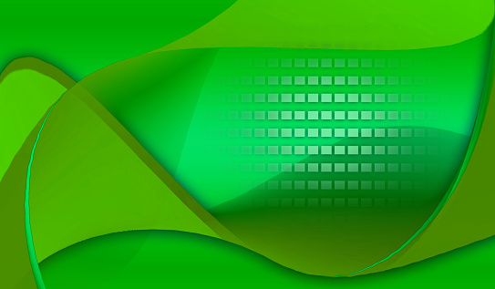 Abstract luxury green gradient background with rectangle shapes and decorative curved lines. Modern creative design for text, business, presentations, flyers, posters, banner, brochure