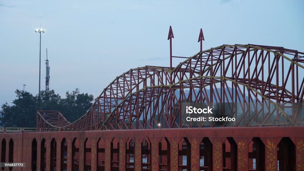 haridwar uttrakhand ram bridge image of india outdoor shoot hd. Ancient Stock Photo