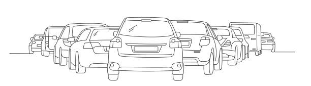トラフィックジャムます。 - traffic jam illustrations点のイラスト素材／クリップアート素材／マンガ素材／アイコン素材