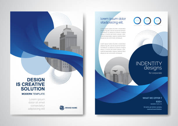 vector brochure flyer design layout template - 傳單 幅插畫檔、美工圖案、卡通及圖標