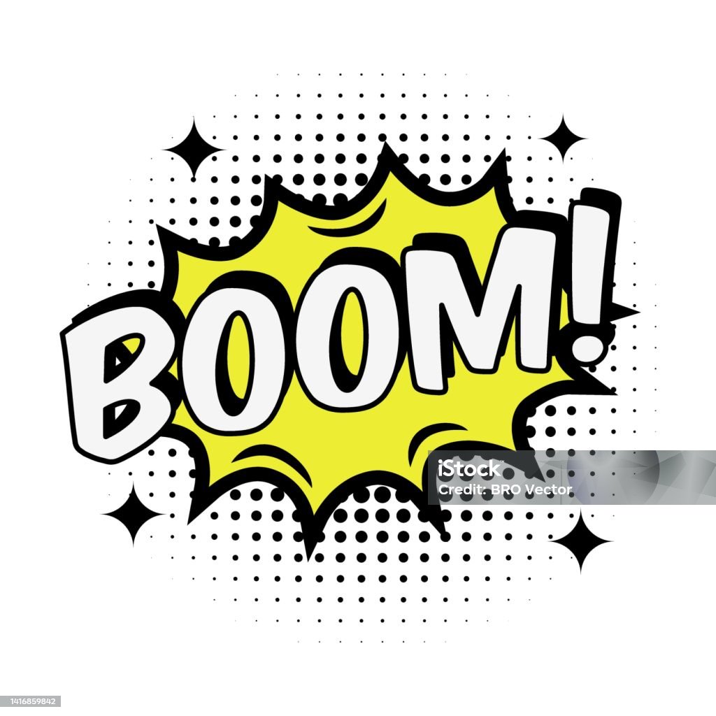 Boomomg Comic Boom Text Speech Bubbles And Burst Cool Boom Ok Hi Wow Bang Omg ...