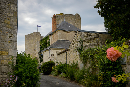 view on the village of yevre le chatel in Loiret in France