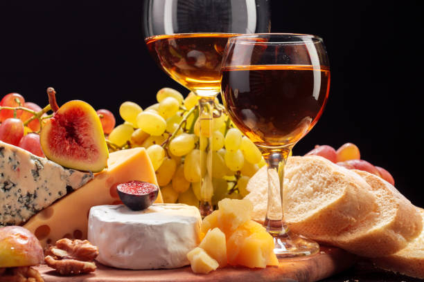 istock Wine and cheese on the table 1416887811