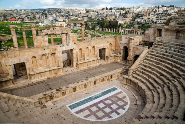istock Roman theatre in Jerash 1416901318