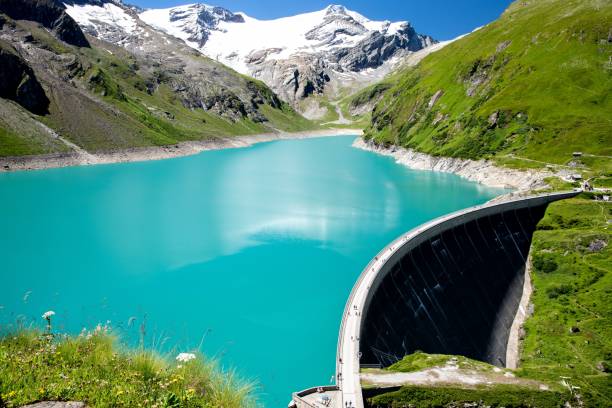 istock Dam with water in Austrian Alpes 1416908646