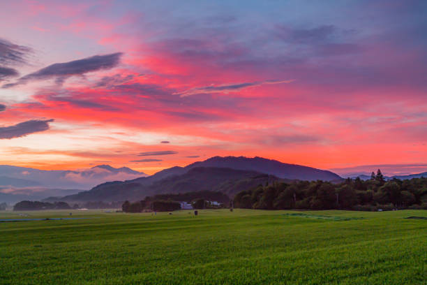 Beautiful morning colour. taken at yamanashi japan.