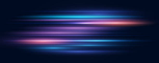 современный абстрактный фон скоростной линии. динамическая скорость движения света. технология скорости движения шаблона для дизайна бан� - скорость stock illustrations
