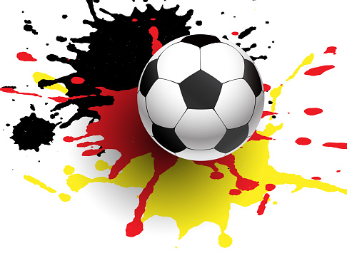 Soccer Ball Germany Background