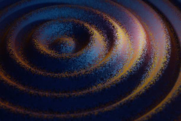 istock Beautiful Abstract colourful shiny ring wave background. Starburst dynamic rings. 3d rendering illustration  Background pattern for design. 1416928297
