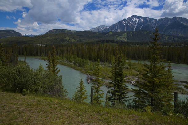istock View of Bow River from Trans-Canada Highway in Alberta Province,Canada,North America 1416928863
