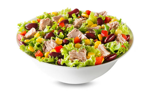 istock Tuna salad with corn peppers and beans 1416930485