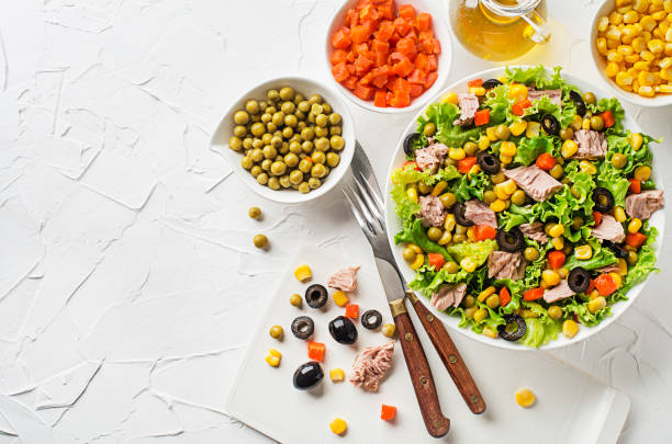 istock Tuna salad with vegetable 1416930494