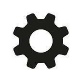 istock Settings or Gear icon. Cog Setting vector illustration 1416937202
