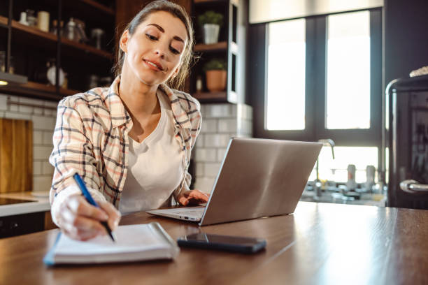 istock Adult student studying at home 1416941629