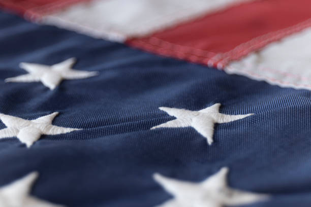 istock American Flag suitable for background with copy space, template and custom text. 1416942544