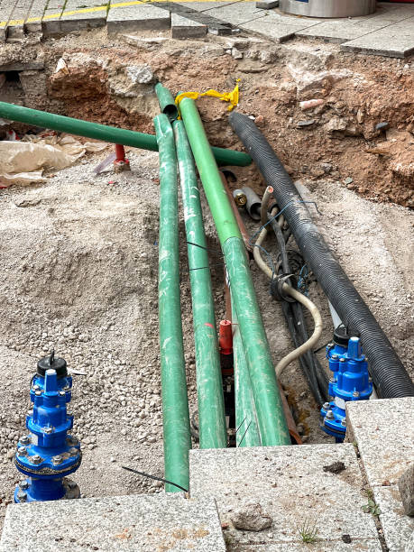 istock New cables and pipes being installed under a pavement in a city centre 1416949016