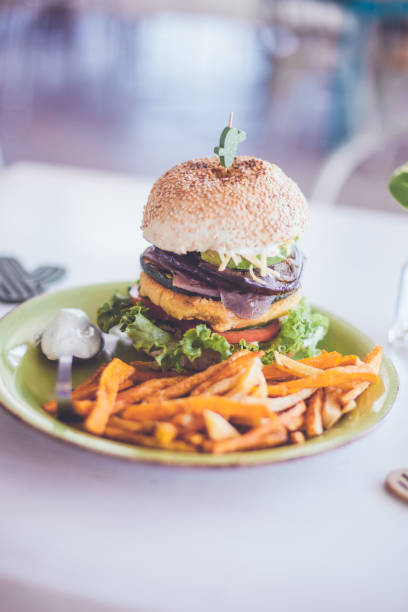 Veggie Burger stock photo