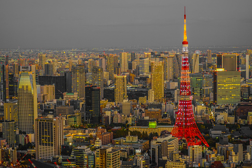 Tokyo Tower and Tokyo Tower. Shooting Location: Tokyo metropolitan area