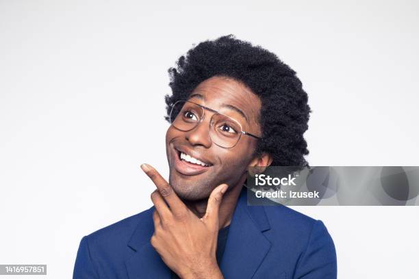Surprised Businessman Looking Away Stock Photo - Download Image Now - 30-34 Years, Adult, Adults Only