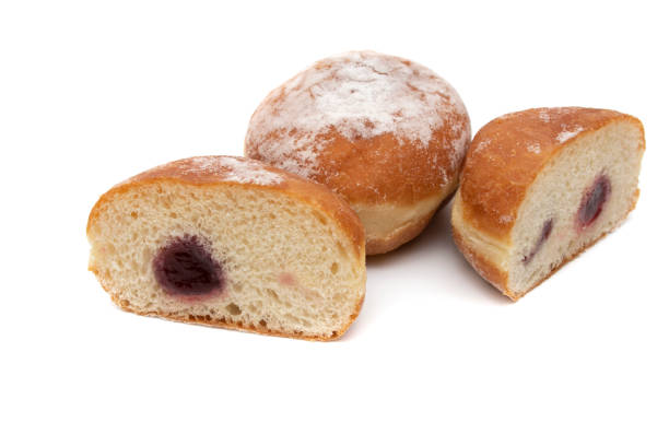 istock A delicious berliner (berliner donut), isolated on white background. 1416969040