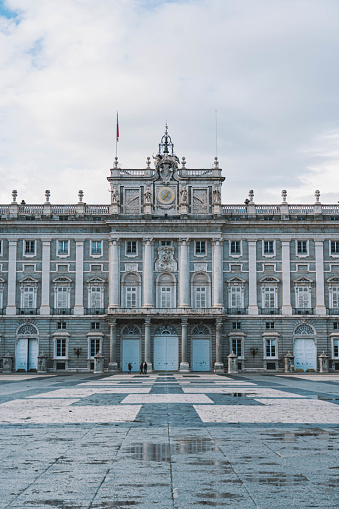 Front photography of Palacio Real, Madrid