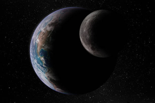 istock Planet Earth and moon. Elements of this image furnished from NASA. 1416975476