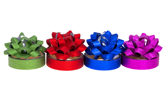 rolls of coloured electrical tape