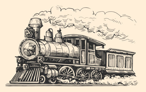 Vintage Retro Freight Train Silhouette T-Shirt Vintage Retro Freight Train Silhouette T-Shirt