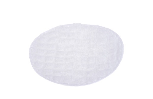 cotton pads isolated on white background