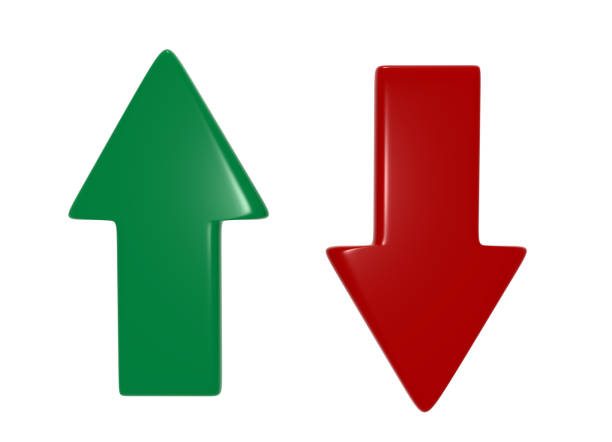 istock Up Down Arrows. Green And Red Color 1416993755
