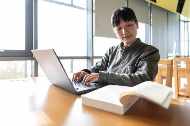 istock A woman is learning online for adults 1416999084