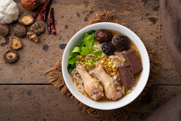 istock Egg Noodle Soup with Braised Chicken 1417001359