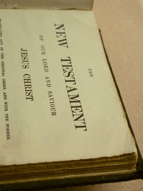 istock Close up of Old Holy Bible 1417004899