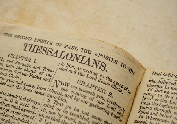 istock Close up of Old Holy Bible 1417004903